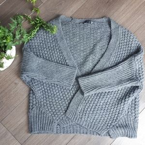 Oversized knit cardigan